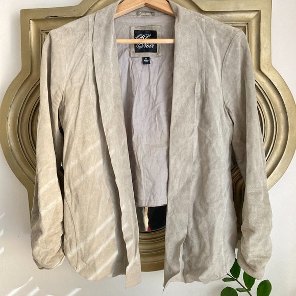 Blanc Noir Leather Cropped Jacket - Picture 4 of 6